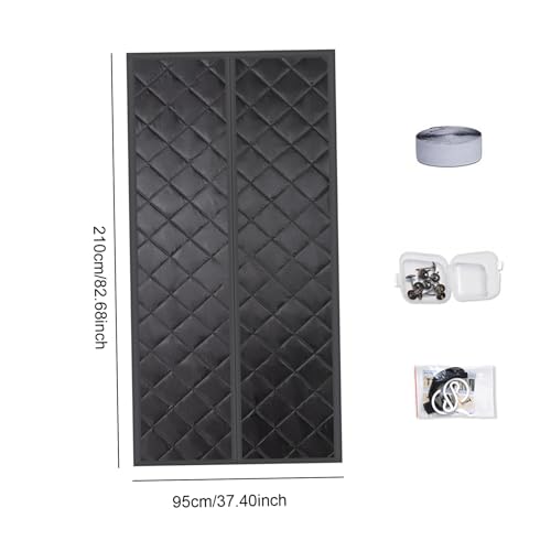 Rideau de porte à isolation thermique supérieure structure pliante dense