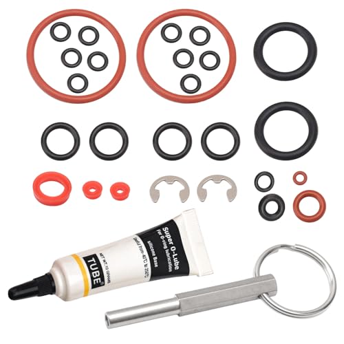 O-Ring Gasket Seal Set Drainage Valve Brew/Security Oval Head Key Tool Compatible With Ju-ra S, Z, X, C, E, F, J, ENA & Capresso Krups AEG Cappuccino Maker Series Coffee Machines
