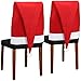 com-four® 4X Fundas para sillas Cubren Gorro de Papá Noel, decoración para...
