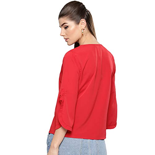Image of Harpa Women V-Neck Solid Top
