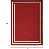 Nourison Home Nourison Essentials Brick Ivory 6' x 9' Area Rug - Easy Clean, Non Shedding, Bed Room, Living Room, Dining Room, Kitchen (6' x 9')