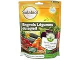 SOLABIOL Engrais Légumes Du Soleil - 500g - Jusqu'à 10 Plants - Nutrition Longue Durée - Meilleure Reprise De La Plantation - Utilisable En Agirculture Biologique SOLEGY500