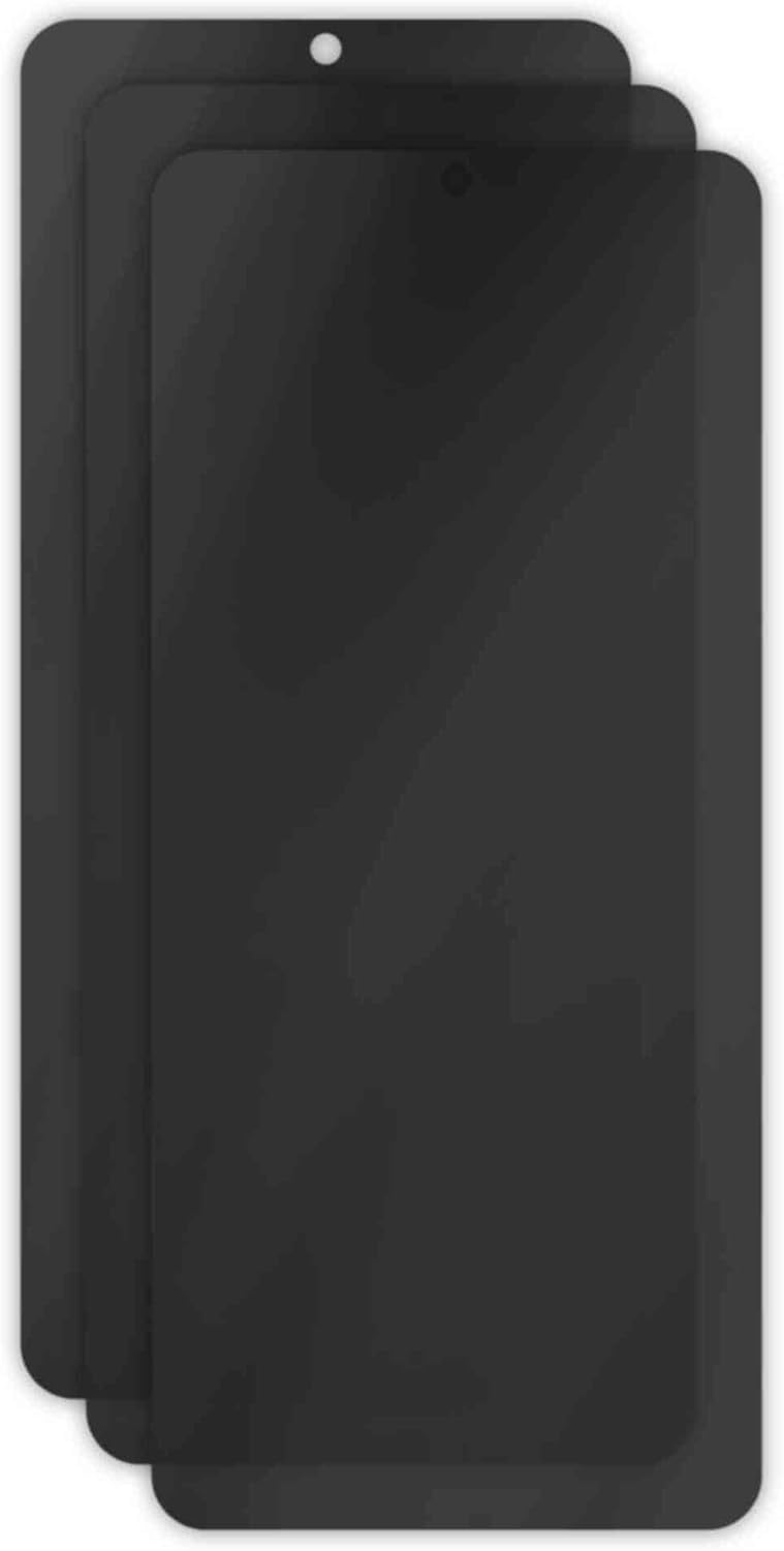 apgo 3x Privacy Matte Hybrid protective glass compatible with Huawei Y6p, flexible nano glass, great replacement for tempered glass, scratch-resistant, full glue, anti-spy