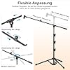 ZOMON Microphone Stand, Tripod Boom Arm Floor Mic Stand Height Adjustable Heavy Duty for Singing Podcast for Blue Yeti Shure SM58 SM48 Samson Q2U #2