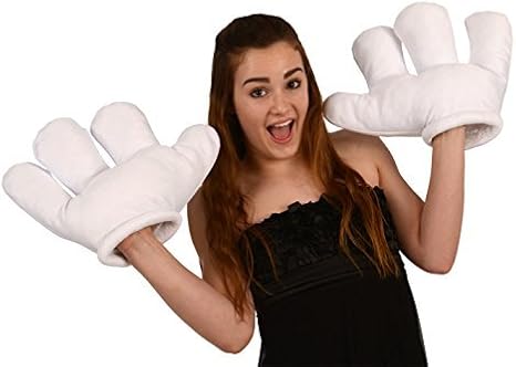 Amazon.com: Kangaroo Jumbo Cartoon Hands, White Gloves : Clothing, Shoes &amp;  Jewelry