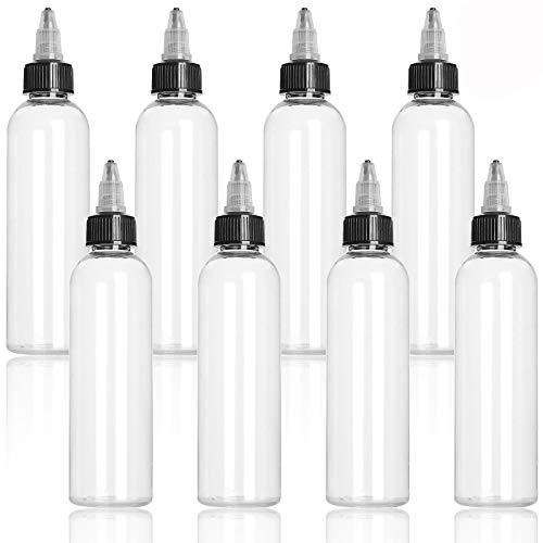Shanqian SQUS-BOTTLES-32PCS-CLEAR-200907 32Pcs Round Ldpe Plastic Squeeze Bottles Natural Boston Round Bottles Dispensing Bottles thumb #3