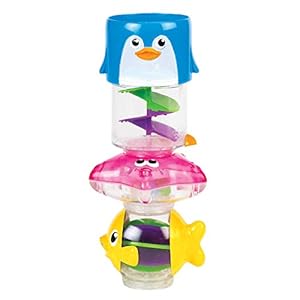Munchkin Wonder Waterway 3-in-1 Baby Bath Toy Set, Small Water Toys for Babies 6 Months and Older