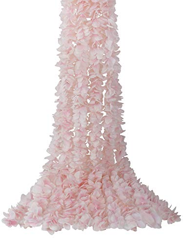 Famibay 8 Stück Künstliche Girlande Rosa Seidenblumen Girlande Kunstblumen Hochzeit Blumengirlande Hängend Girlande für Hochzeit Party Zuhause Dekoration