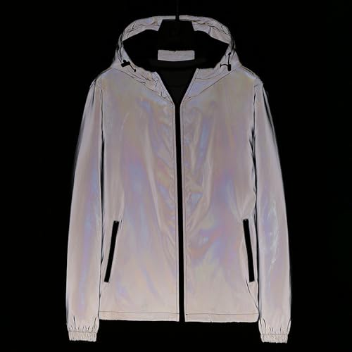 Chromashift Reflective Windbreaker–Daily Wear, Night Runs, Rides & Color-Shifting, Reflective Jackets for Men2