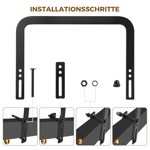 Joyoleder 4 Stück Matratzenhalter Gegen Verrutschen, rutschfest Matratzenbügel, Verstellbarer Matratzenstopp, Matratzenstabilisatoren für Massive Bettpaneele, Tatami, Schwebebetten, Boxspringbett