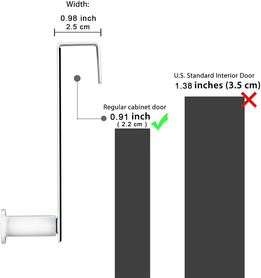 Hooks for Cabinets and Cupboards Doors, Shower Hooks Towel Hanger for Glass Door, Towel Hooks for Kitchen Bathroom Cabinets Cupboards, Stainless Steel Utility Hooks, Pack of 2, White