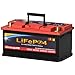 LiFePO4 Lithium Car Battery, 12V 100AH 1300CCA Group 49 Starting-Stop Battery, Built-in Smart BMS, Perfect for Automotive Car, 60 Months Warranty