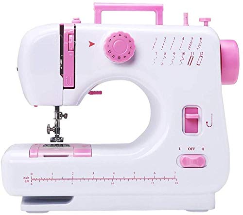 GKJHTED Máquina de Coser de Escritorio para el hogar, minimáquina de Coser portátil, pequeña, compacta, Ligera, de Mano, multifunción, para el hogar, máquina