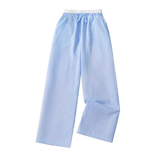 Betadog Kids Boys Girls Summer Spring Autumn Cotton Linen Printed Soft Trousers Casual Long Ankle Pants