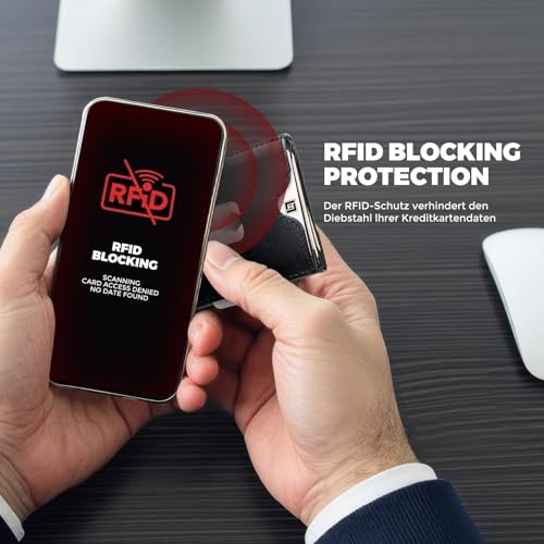 The Ultimate Front Pocket Compact Minimalist Wallet - Black Leather3