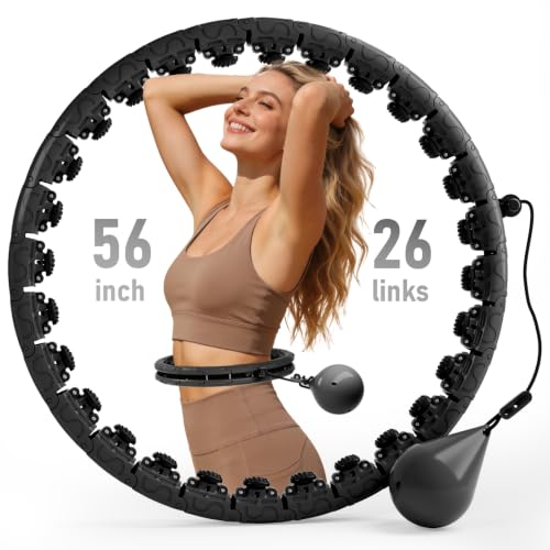 Argvsde Weighted Hula Infinity Fitness Hoop for Adult Weight Loss