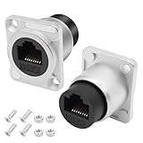 Le coupleur de prise passante femelle à femelle RJ45 CAT6 est un port Ethernet RJ45 standard qui fournit des connexions Ethernet CAT6 / CAT5e / CAT5, permettant la connectivité réseau pour les ordinateurs de bureau, les boîtes TV, les tablettes, l'automatisation, les applications médicales et la maison intelligente