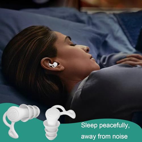 GUOYOU 4 Pares Tapones Oidos Natación Impermeables Tapones Oidos Cancelacion de Ruido Reutilizables Tapone Oido Silicona para Nadar, Surfear, Esnórquel y Otros Deportes Acuáticos - imagen 5