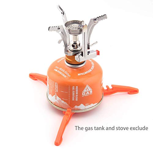Fuel Can Stabilizer Canister Stand Gas Tank Bracket Stove Standard Bottle Shelf Stand Tripod Folding Canister Stand (Orange) #TOP7