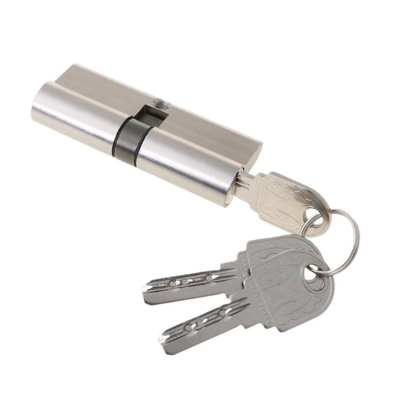 Cerradura de cilindro europeo, cilindro de cerradura de puerta antirrobo con llaves, seguridad Interior abierta única for puertas de madera, barril de 90mm(60mm)