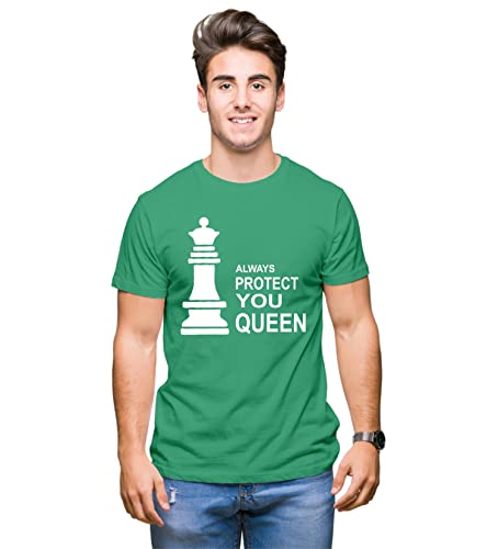 Image of Hangout Hub Hangout-Hub-NP18 Men's & Women's Round Neck T-Shirt-Together Forever | Always Protec Trust King Queen-Pack of 2-Couple T-Shirts