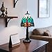 LIBOZMKO Tiffany Style Table Lamp - Dragonfly Stained Glass Lamps 6 Inch Small Tiffany Lamp Bedside Desk Lamps for Bedroom Living Room Home Office, Desk Reading Light Includes LED Bulb