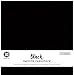 Colorbok 74293 Black 12x12in Smooth Cardstock