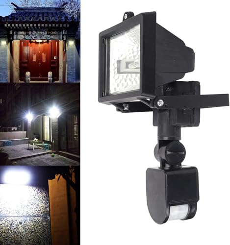 120W LED Security Lights Outdoor with Motion Sensor, Waterproof PIR Floodlight for Garden Garage Driveway, Adjustable Wall/Ceiling Mount Outdoor Lighting - Image 3