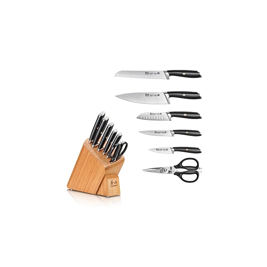 Cangshan L Series 7-Piece Knife Block Set, Forged German Steel, 1026603