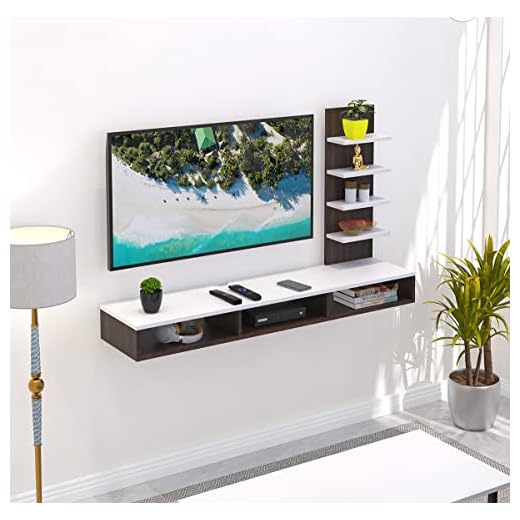 BLUEWUD Primax TV Entertainment Wall Unit/Set Top Box Stand (Standard/Ideal for up to 42")
