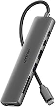 Oraimo Smart 7 in 1 USB-C Hub | 4K HDMI | 100W PD Charging | 2 x Type-C 3.0 | 2 x USB-A | 1 x SD & Micro SD | Up to 5 Gbps | MacBook, Laptop, iPhone 15, 16 Pro Max, Galaxy S24 (OUH-511)