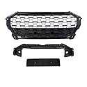 Wabengrill Kühlergrill Schwarz glanz komplett Gitter kompatibel für Audi Q3 F3 alle Modelle außer RSQ3 DM Autoteile 4257