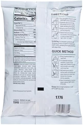 Custom Culinary PanRoast Country Gravy Mix, 20 Ounce -- 6 per case.