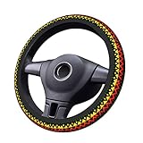 Anti-Slip Car Steering Wheel Cover Zigzag Rasta Thin Line Steering Wheel Protector for Car Accessories SUV Truck