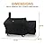SUPJOYES Grill Cover for Oklahoma Joe's Longhorn Offset Smoker Grill, Durable & Waterproof Oklahoma Joe Smoker Accessories