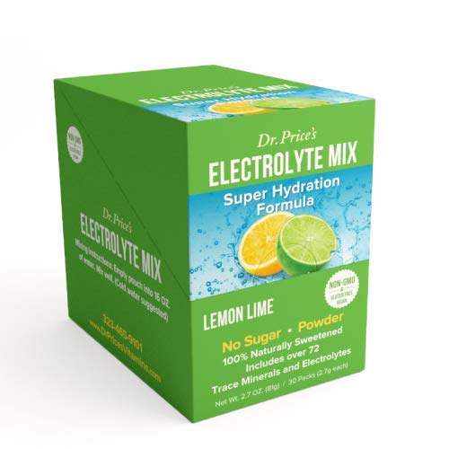 ELECTROLYTE MIX goût citron et citron vert est un mélange de plus de 72 minéraux en trace et électrolytique - Une grande dégustation et un moyen pratique d'hydratation correct et naturel !