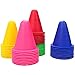 Wskderliner 50 Pièces Cone Plastique Coloré Pylones Obstacle Cônes Sport Roller Patinage pour Le Slalom, des Exercices