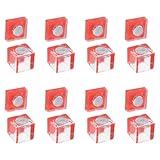 UFURMATE Magnetic Latches, 8 Sets Transparent Acrylic Cabinet Magnetic Catches Self-Adhesive Glass Door Magnetic Catch Magnet Cabinet Latch Closure for Acrylic/Glass Cupboard Display (Small Size)