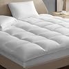 Hotel Grand Pillow Top Mattress Topper King Size - Waterproof Mattress Protector Quilted Fitted Mattress Pad Cover with 8-20 Inch Deep Pocket Down Alternative Fill 78x80 inch, White