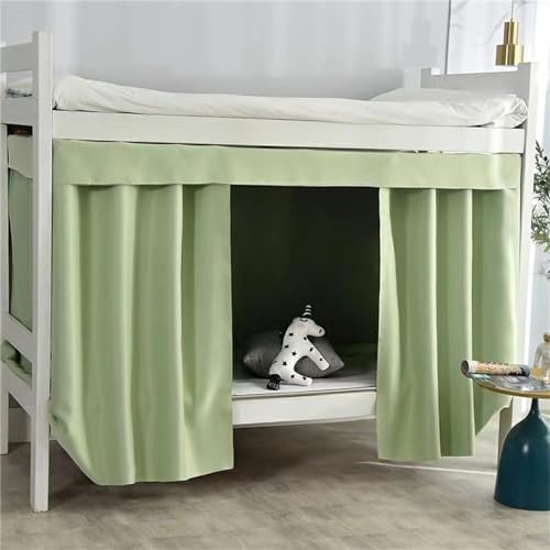 Treer Bettvorhang Hochbett Etagenbett, Blackout Vorhänge Staubdicht Betthimmel Hochbett Etagenbett Kinder Bettzelt Schlafsaal Bettvorhänge für Kinderzimmer (Salbei Grün,1.2x2M)