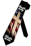Three Rooker Patriotic Ties Mens US Flag Necktie Cross Tie