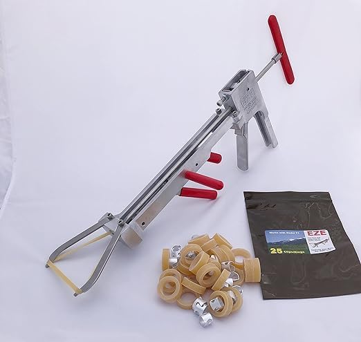 EZE T1 Bander Castrator with 25 Bands and Clips