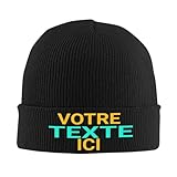 Bonnet Femme Personnalisé : Ajoutez votre nom ou votre texte personnalisée à ce bonnet personnalisable pour en faire une pièce vraiment unique. Cliquez sur « Personnaliser maintenant » pour créer votre bonnet homme personnalisable et concevoir immédiatement un cadeau original et amusant.