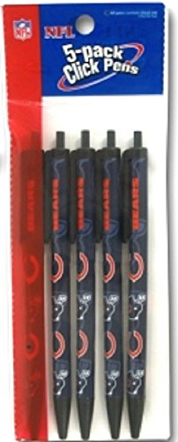 Pro Specialties Group Chicago Bears Retractable Click Pens - 5 Pack