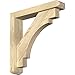 Ekena Millwork BKT0402X20X20MRC04RDF Merced Craftsman Rough Sawn Bracket w/Offset Brace, Douglas Fir