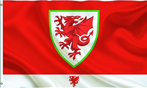 Wales Welsh Red Dragon Soccer Fan Sports Supporter Outdoor Flag Garden Decor 5x3ft F009