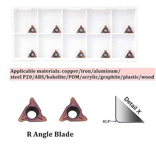 Ruihotcm RH07 Carbide Turning Inserts Indexable Inserts For Pneumatic Chamfering Machine, Lather Turning Tool,Holder Machining thumb #1