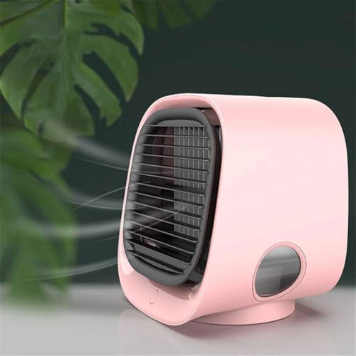 Vital Breeze Ac,Airabreeze Portable Air Conditioner,Airabreeze Climatiseur,Climatiseur Mobile Silencieux,3 Vitesses Mini Rafraichisseur d'air,Climatiseur Mobile pour Bureau Chambre à Coucher (Rose)