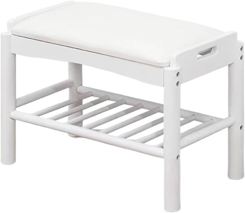 Banc à chaussures grande capacité de charge avec assise rembourrée