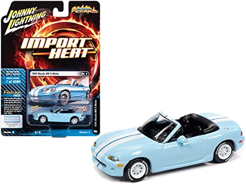 Mazda MX-5 Miata Convertible 1999 1:64 Light Blue